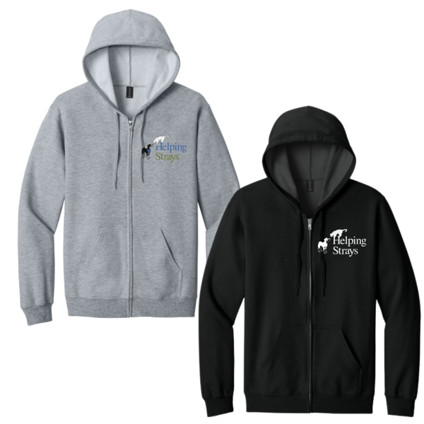 Helping Strays Logo (Zip Up Hoodie) - Image 4